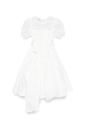 white polyester dress MONNALISA KIDS | 77E90054010192